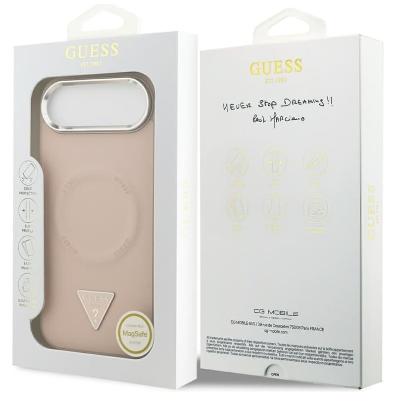 Guess Triangle Logo MagSafe - Case iPhone Air (Pink) 8