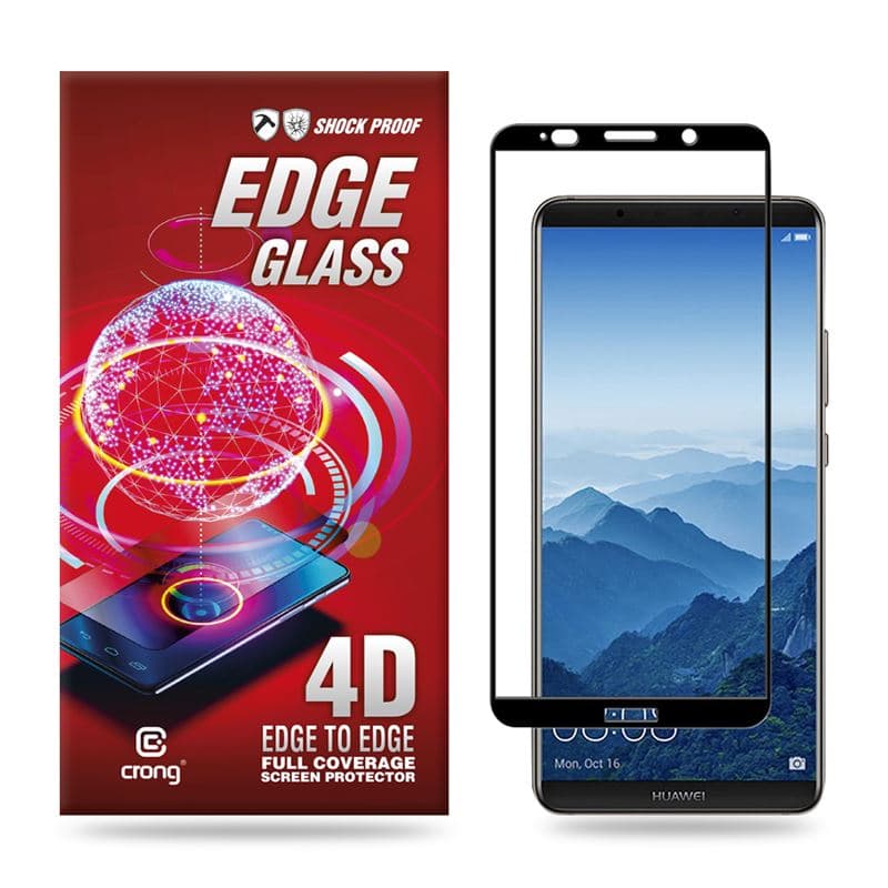 Crong Edge Glass 4D Full Glue - Tempered glass for the entire Huawei Mate 10 screen 1