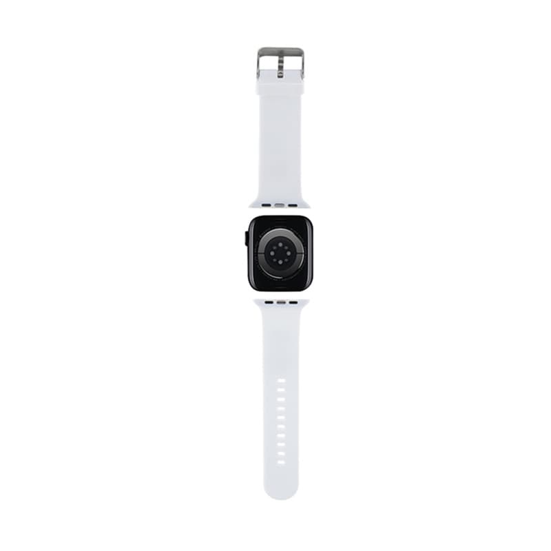 Karl Lagerfeld 3D Rubber Karl & Choupette Heads NFT - Strap for Apple Watch 42/44/45/49 mm (white) 2