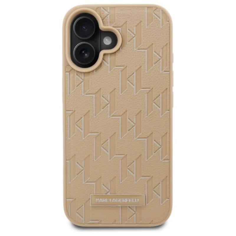 Karl Lagerfeld Hot Stamp MagSafe - Case for iPhone 16 (beige) 3