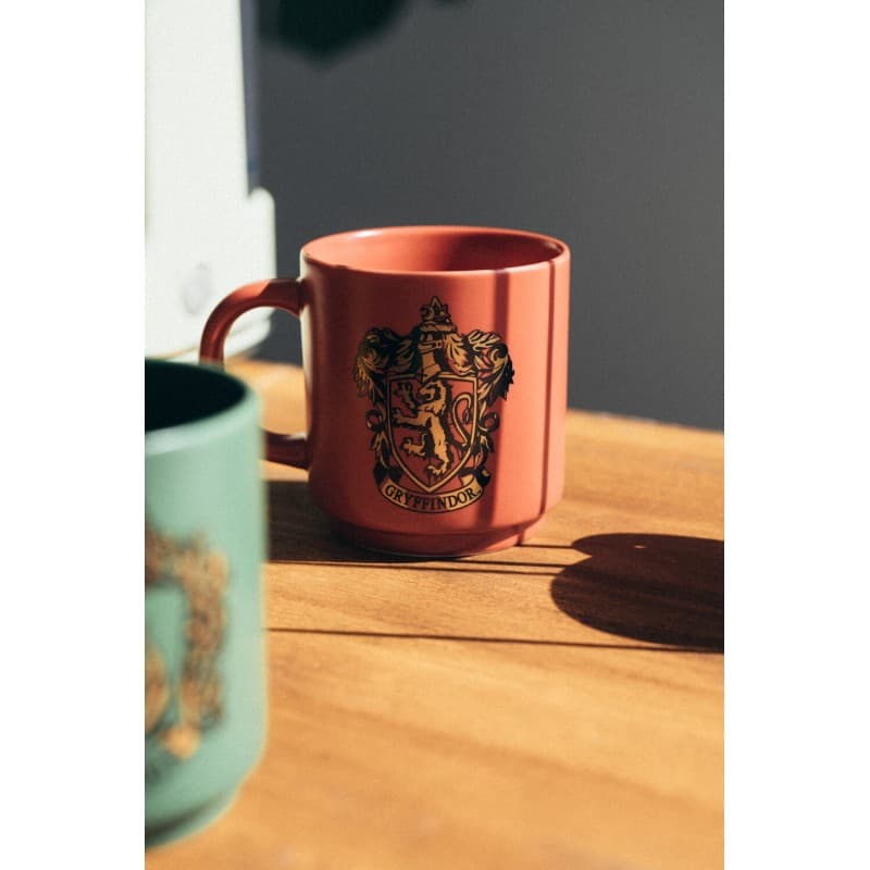 Harry Potter - Set of 4 ceramic mugs with stand 300 ml Hogwarts Houses 4