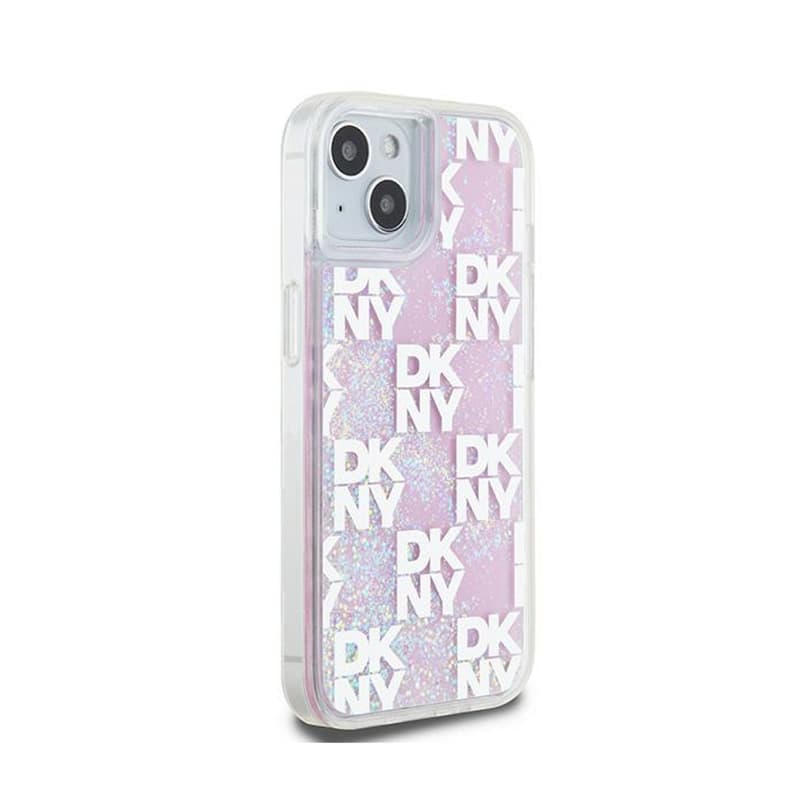 DKNY Liquid Glitter Multilogo - Case iPhone 15 / 14 / 13 (pink) 4
