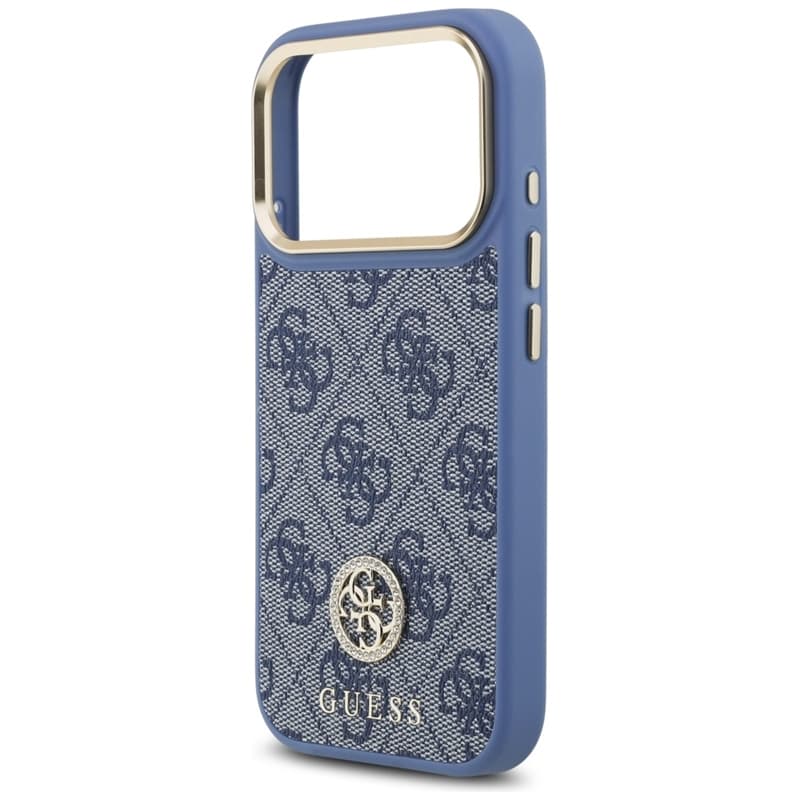Guess 4G Strass Logo MagSafe - Case iPhone 17 Pro (Blue) 6