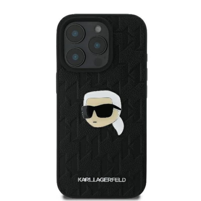 Karl Lagerfeld Monogram Karl Head Pin - Case for iPhone 16 Pro (black) 3
