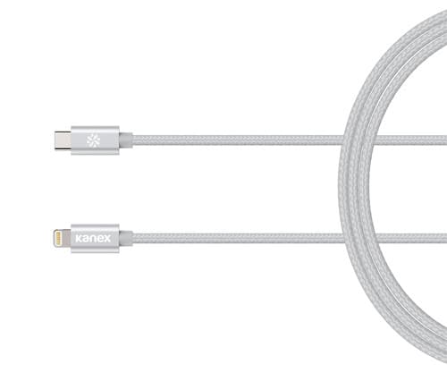 Kanex Premium DuraBraid USB-C to Lightning Cable (Silver) 2
