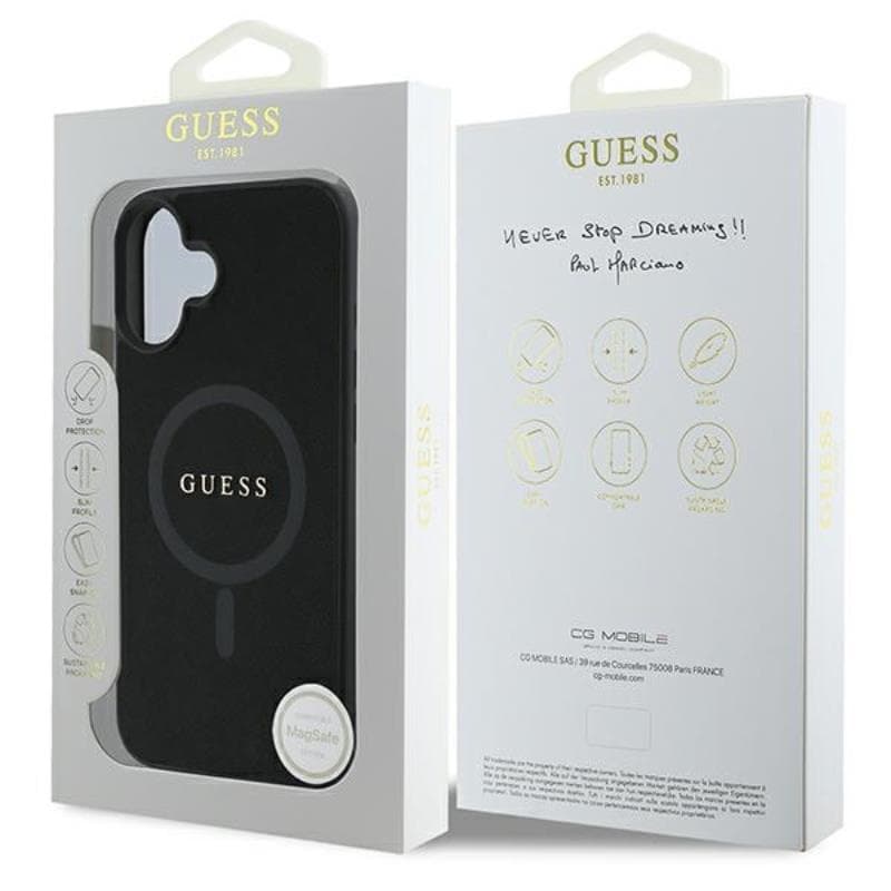 Guess Saffiano Classic Logo MagSafe - Case iPhone 16 Plus (black) 8