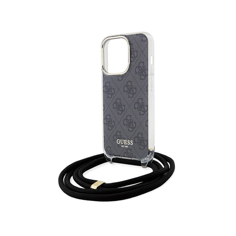 Guess Crossbody Cord 4G Print - iPhone 15 Pro Case (black) 5