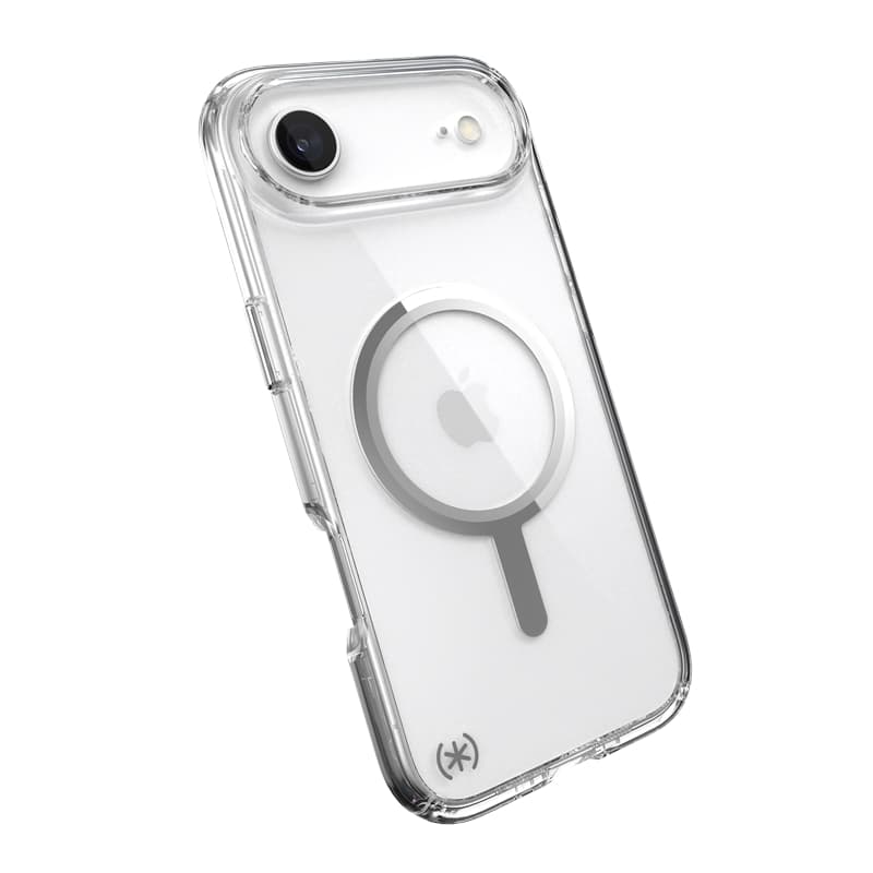 Speck Presidio Perfect Clear MagSafe - iPhone Air Case (Clear / Silver) 7