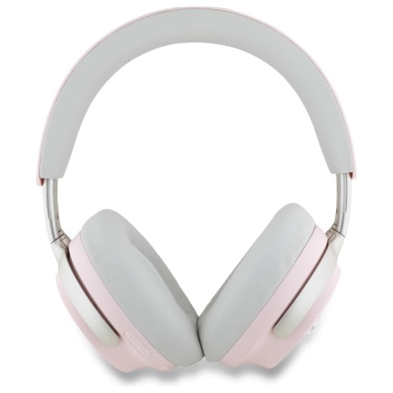 Guess Metal Script Logo - Wireless Bluetooth Over-Ear Headphones with ANC + ENC (Pink) 3