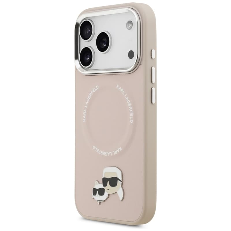 Karl Lagerfeld Karl & Choupette Pins MagSafe - Case for iPhone 17 Pro (pink) 2