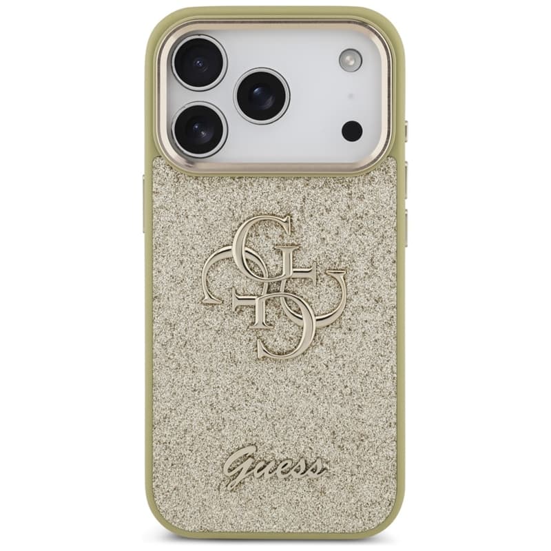 Guess Fixed Glitter Big 4G Metal Frame - Case iPhone 17 Pro (gold) 3