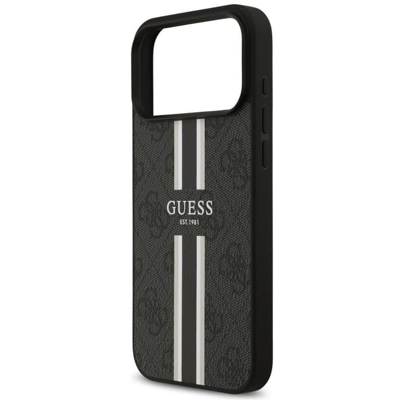 Guess 4G Printed Stripes MagSafe - Case iPhone 17 Pro Max (black) 6