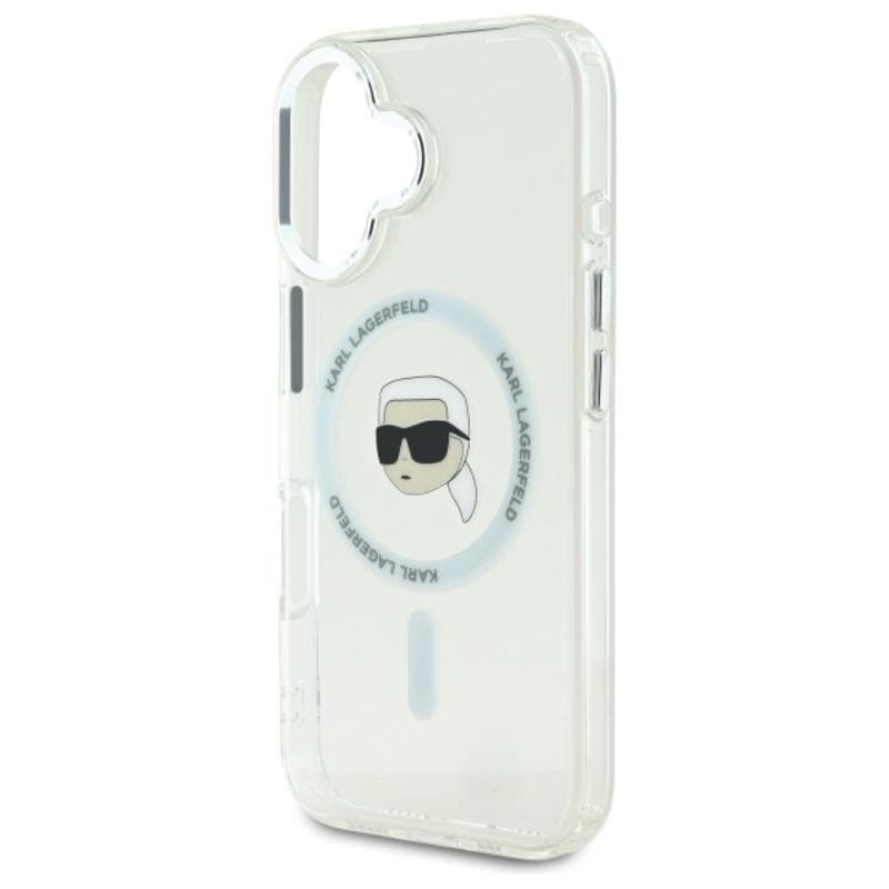 Karl Lagerfeld IML Metal Karl Head MagSafe - Case for iPhone 16 (white) 6