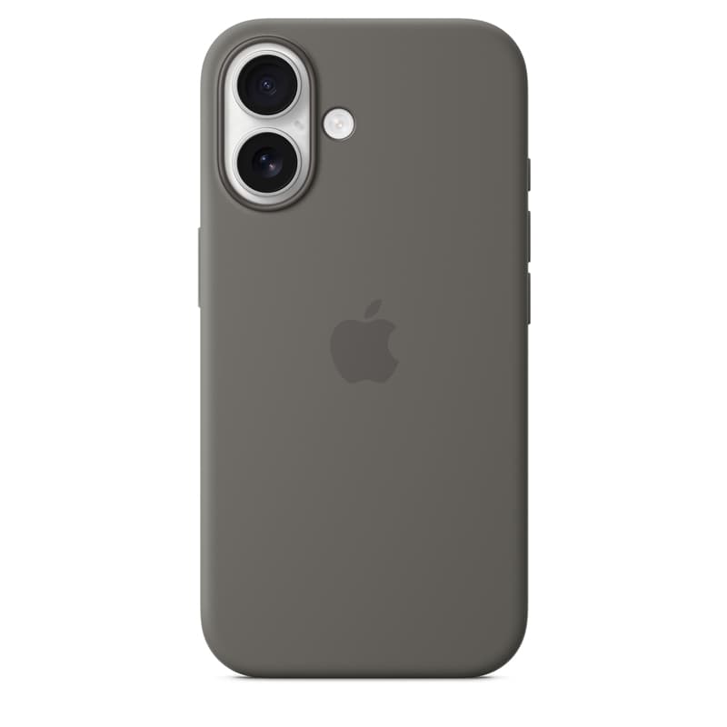 Apple Silicone Case – Silicone Case with MagSafe for iPhone 16 (Stone Gray)