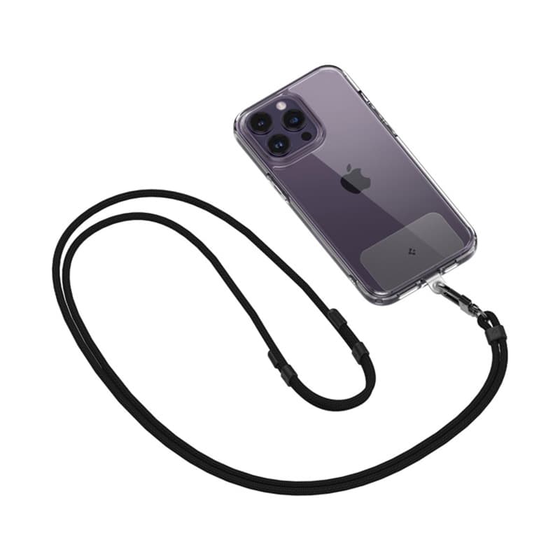 Spigen Universal Strap Set Crossbody & Wrist - Shoulder + Wrist Phone Strap (Black) 5