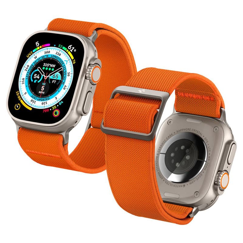 Spigen Fit Lite Ultra - Strap for Apple Watch 42/44/45/49 mm (Orange) 3