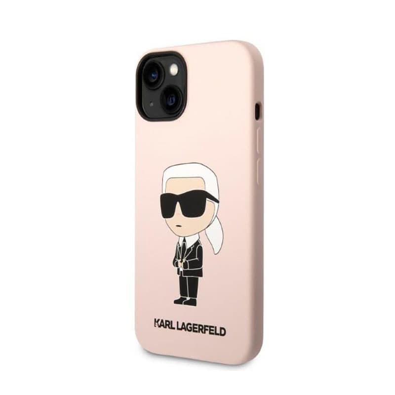 Karl Lagerfeld Silicone NFT Ikonik - Case for iPhone 14 Plus (Pink) 2