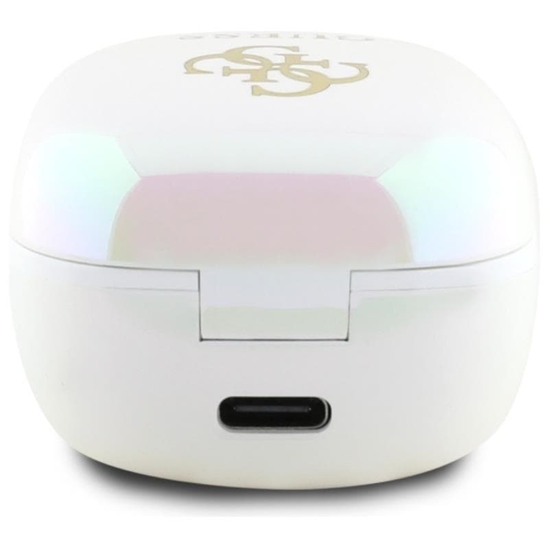 Guess 4G Printed Logo - Bluetooth TWS Headphones + Charging Case (White) 4