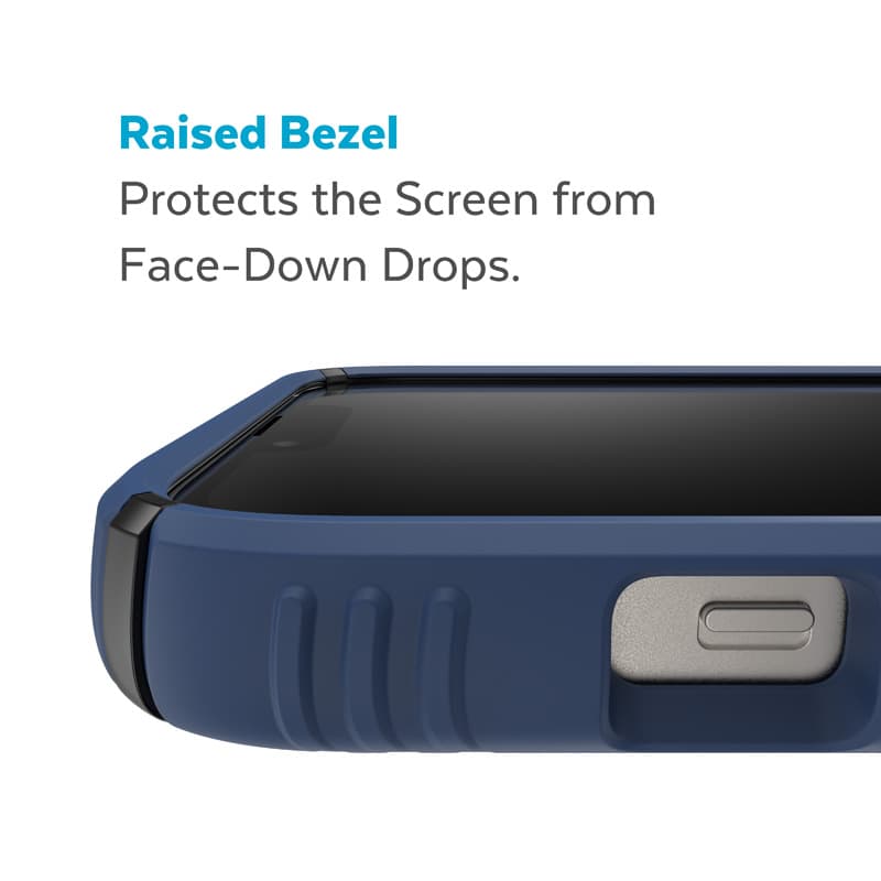 Speck Presidio2 Grip Magsafe - iPhone 15 Plus / iPhone 14 Plus Case (Coastal Blue / Black / White) 6