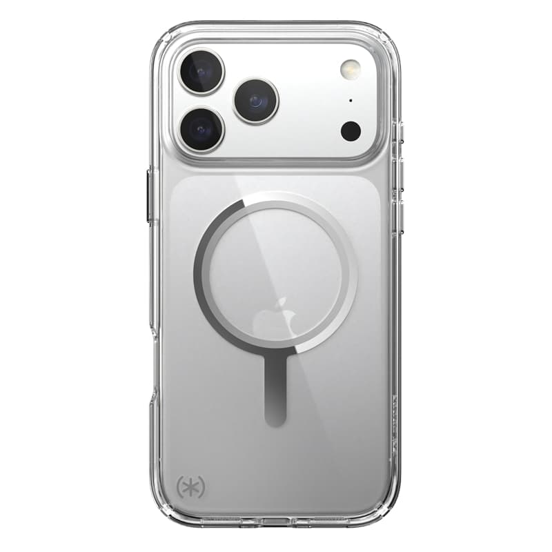 Speck Presidio Perfect Clear MagSafe - iPhone 17 Pro Max Case (Clear / Silver) 8