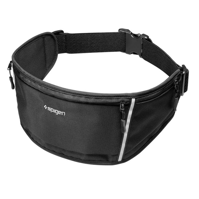 Spigen A710 Dynamic Shield Waist Bag - Sports Waist Bag / Belt Bag for Smartphone up to 6.9" (Black) 2