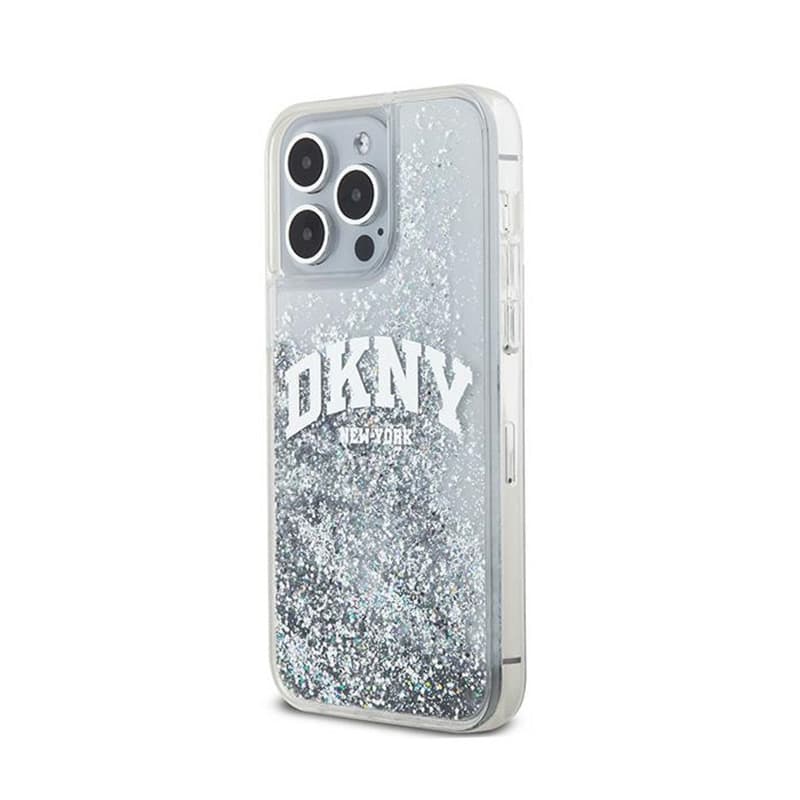 DKNY Liquid Glitter Big Logo - Case for iPhone 15 Pro Max (white) 2