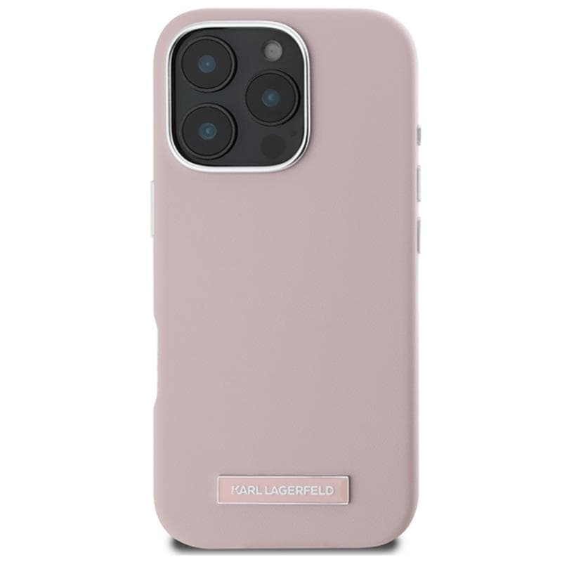 Karl Lagerfeld FW Metal Plate MagSafe - Case for iPhone 16 Pro Max (pink) 3