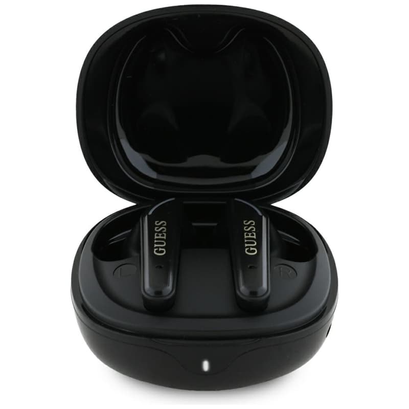 Guess Flat Classic Logo Electroplated - TWS Earbuds + Charging Case (black) 3