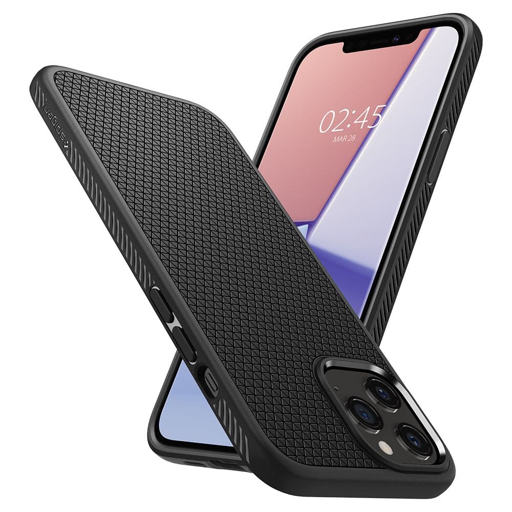 Spigen Liquid Air - Case for iPhone 12 Pro / iPhone 12 (Black) 5