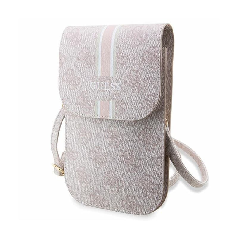 Guess 4G Stripes - Crossbody phone bag (pink) 1