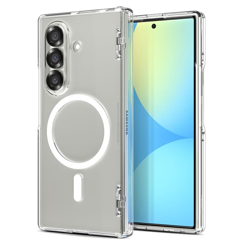 Spigen Ultra Hybrid Pro Mag MagSafe - Case for Samsung Galaxy Z Fold 7 (Clear/White) 1