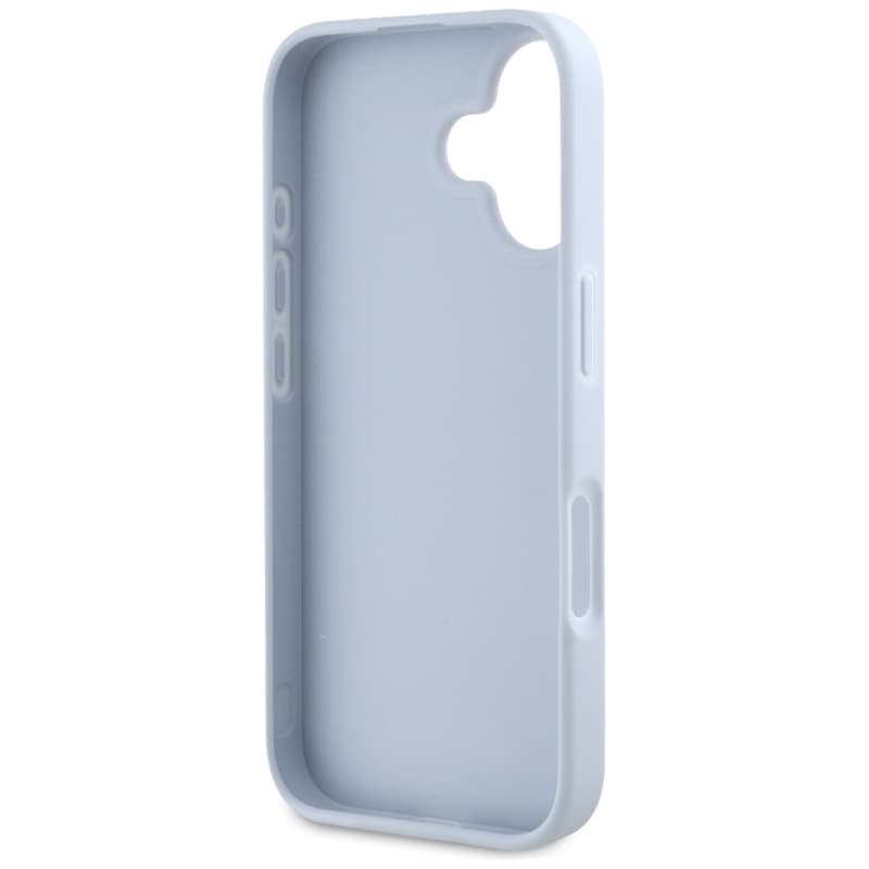 Guess Grained Big 4G Logo Small Classic Logo - Case for iPhone 16 (blue) 7