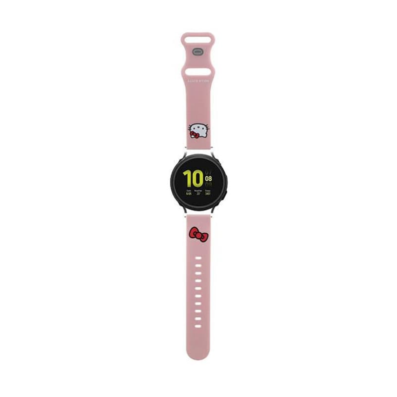 Hello Kitty Silicone Kitty Head - Universal strap for smartwatch 20 mm (pink) 1