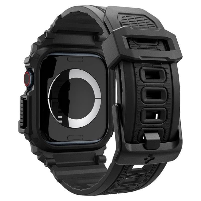 Spigen Rugged Armor Pro - Band with Case for Apple Watch 10 42 mm (Matte Black) 2