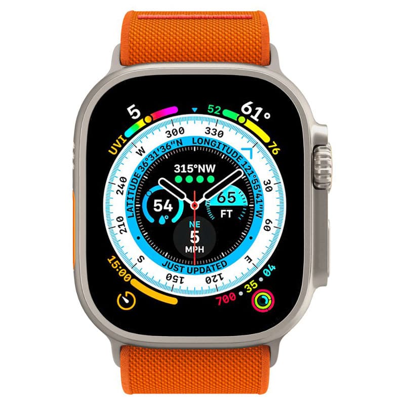 Spigen Fit Lite Ultra - Strap for Apple Watch 42/44/45/49 mm (Orange) 4