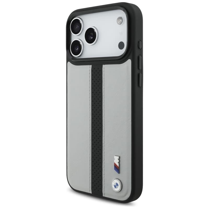 BMW M Perforated Stripe Logo MagSafe - iPhone 17 Pro Max Case (Gray) 2