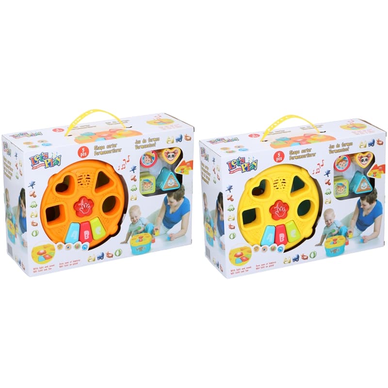 Lets Play - Shape Matching Toy (Yellow-Blue) 4
