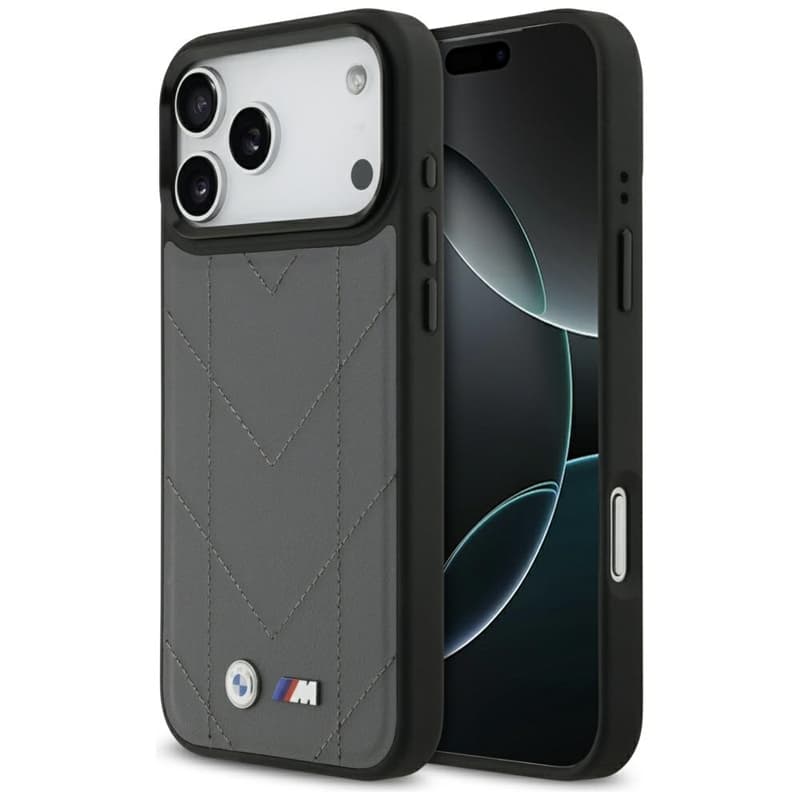 BMW M Quilted Logo MagSafe - iPhone 17 Pro Max Case (Anthracite) 1