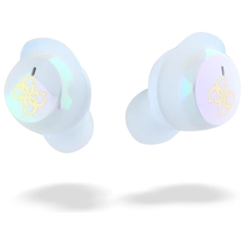 Guess 4G Printed Logo - Bluetooth TWS Headphones + Charging Case (White) 5