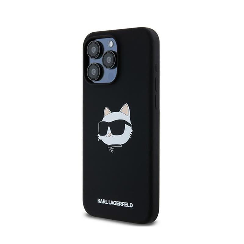 Karl Lagerfeld Silicone Choupette Head MagSafe - iPhone 15 Pro Case (Black) 2