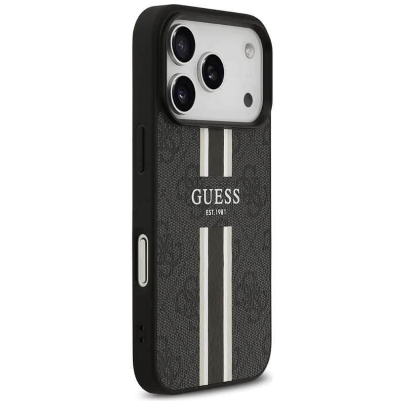 Guess 4G Printed Stripes MagSafe - Case iPhone 17 Pro (black) 4