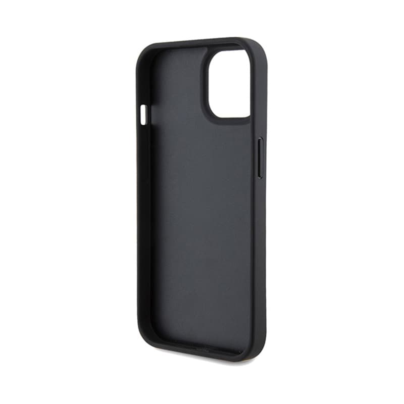 Ferrari Perforated Waves Metal Logo - iPhone 15 Case (Black) 7