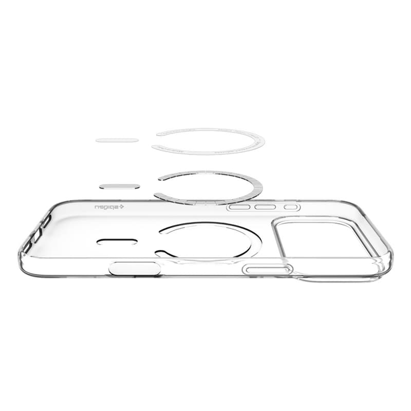 Spigen Liquid Crystal Mag MagSafe - Case for iPhone 17 Pro (Clear/White) 5