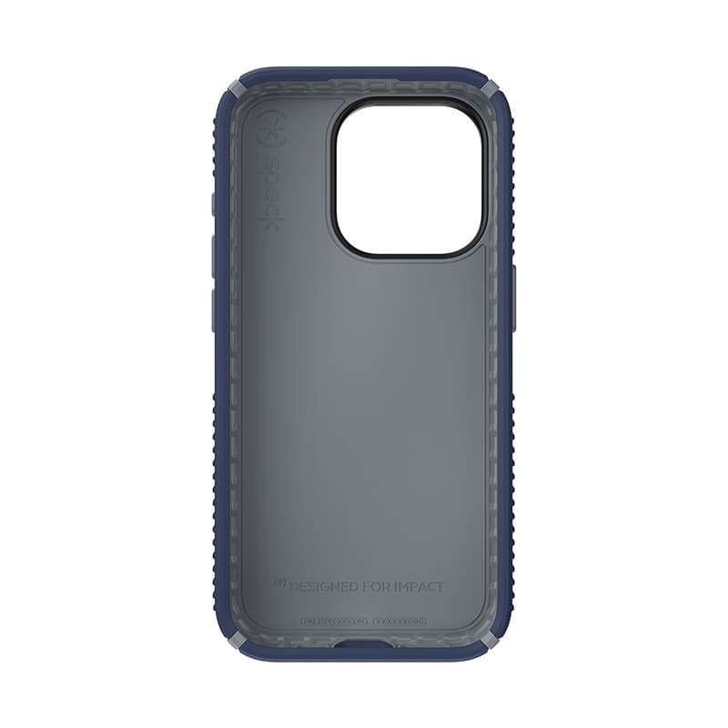 Speck Presidio2 Grip - iPhone 15 Pro Case (Coastal Blue / Dust Gray / White) 5