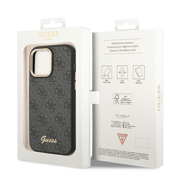 Guess 4G Metal Camera Outline Case - Case for iPhone 14 Pro Max (Black) 8