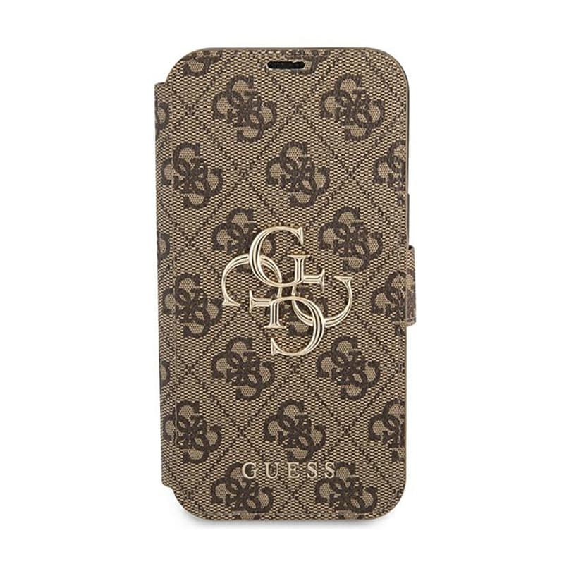 Guess Booktype 4G Big Metal Logo - Case for iPhone 13 Pro (Brown) 2