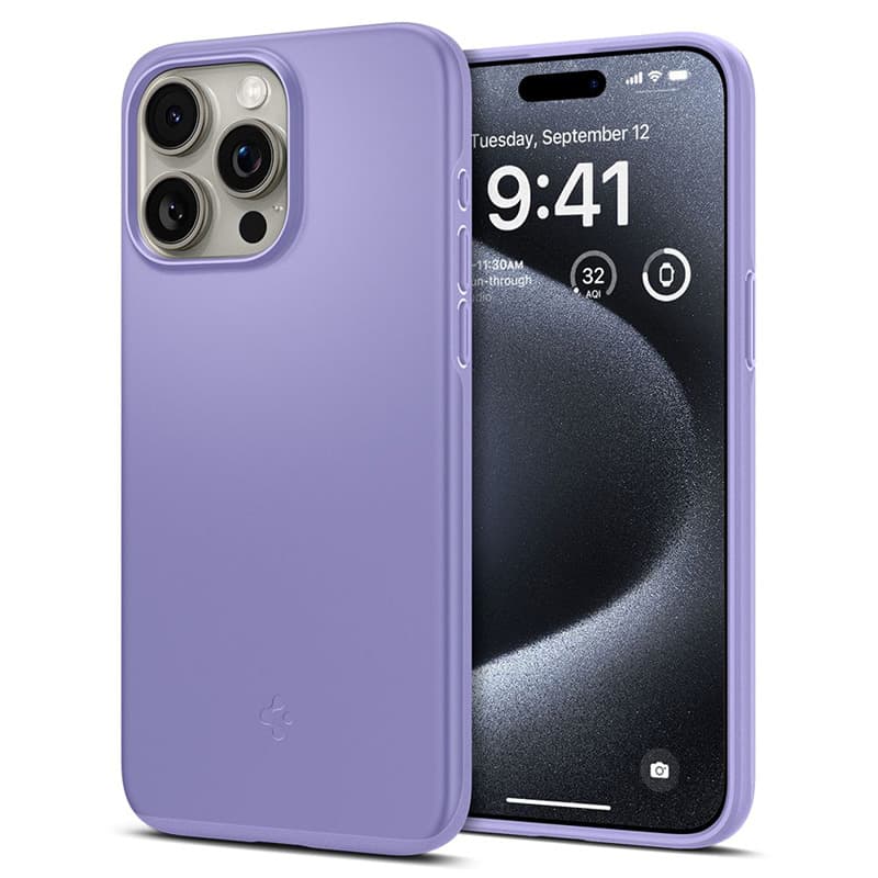 Spigen Thin Fit - Case for iPhone 15 Pro (Purple)