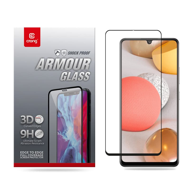 Crong 3D Armor Glass - 9H Full Glue Tempered Glass for the entire Samsung Galaxy A42 5G screen 8