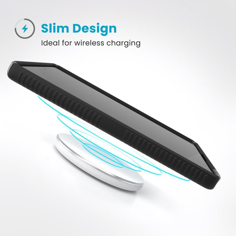 Speck Presidio2 Grip - Samsung Galaxy S25 Ultra Case (Black/Slate Grey/White) 2