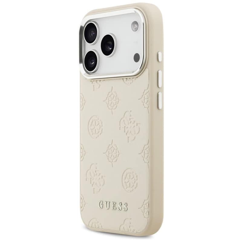 Guess Peony Hot Stamp Script MagSafe - Case iPhone 17 Pro (beige) 2